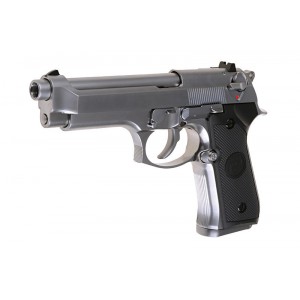 Страйкбольный пистолет Beretta M92S, металл, хром, Gen 2 (WE) Full Auto 